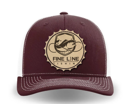 Fine Line Fishing Bulldog Maroon